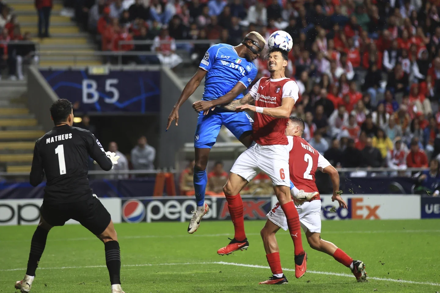 UCL: Napoli Edges Past Braga with Late Own Goal