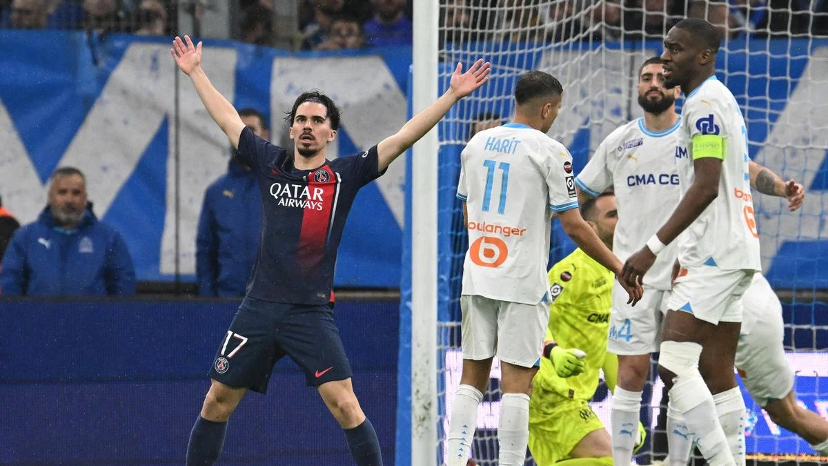 Marseille 0-2 Paris Saint-Germain: 10-man Parisiens claim Le Classique victory after second-half strikes from Vitinha and Ramos