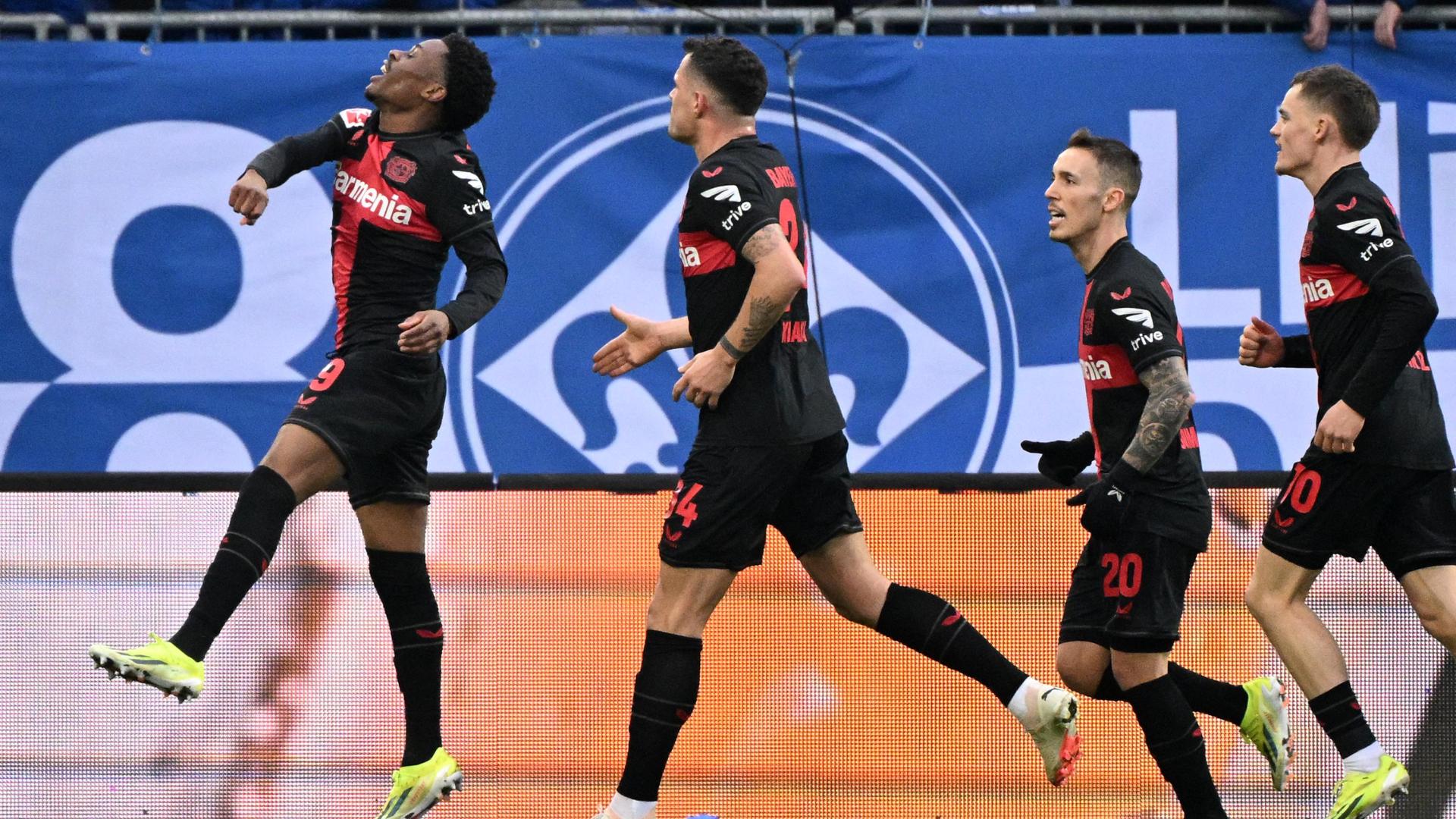 Darmstadt 98 0-2 Bayer Leverkusen: Tella scores brace as Leverkusen continue incredible run with win over hosts
