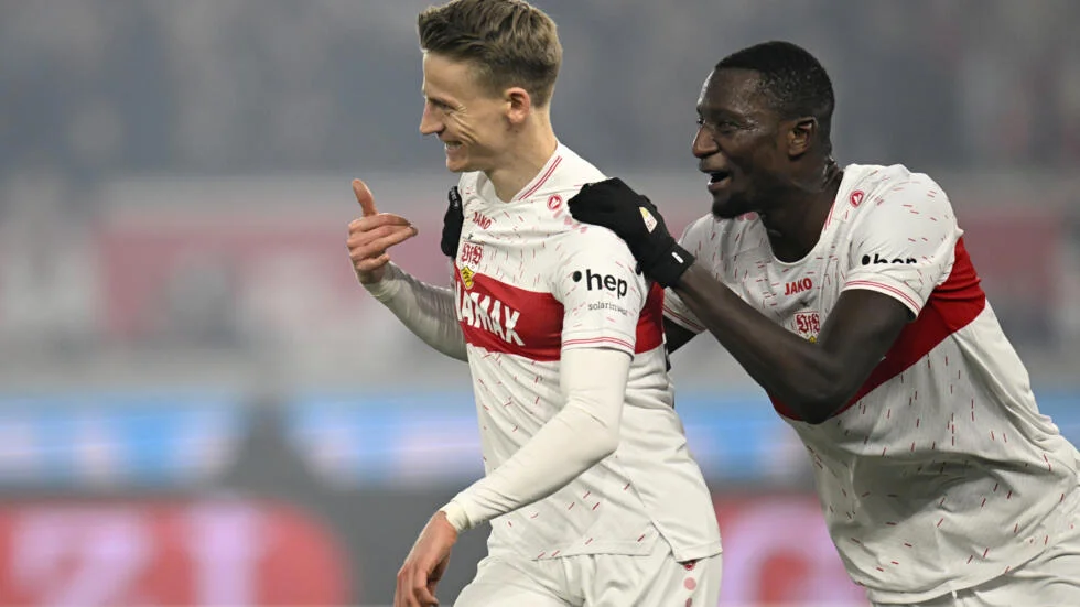 VfB Stuttgart 2-0 Union Berlin: Stuttgart defeat 10-man visitors to close in on second spot