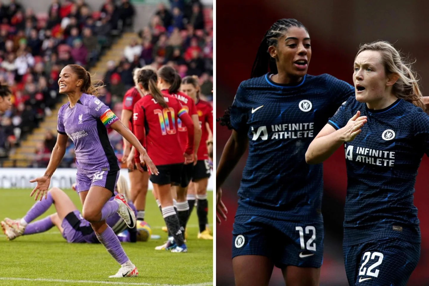 WSL round-up: Liverpool stun Man Utd; Chelsea return to winning ways