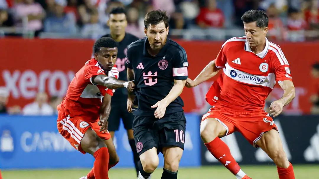 Messi and Lewandowski trade blows in thrilling MLS draw