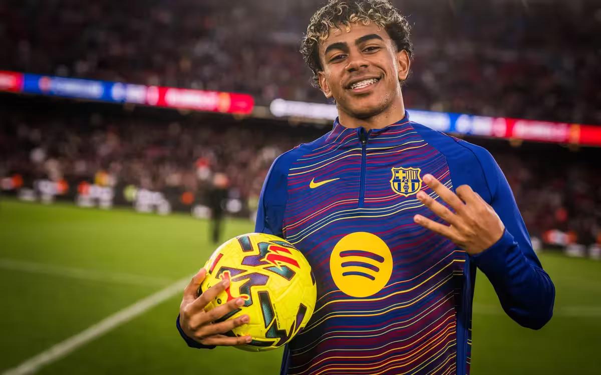 Lamine Yamal hits 100 La Liga matches at 18 - How does he compare to Messi?