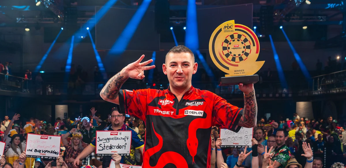 Nathan Aspinall claims third Euro Tour Title at German Darts Championship