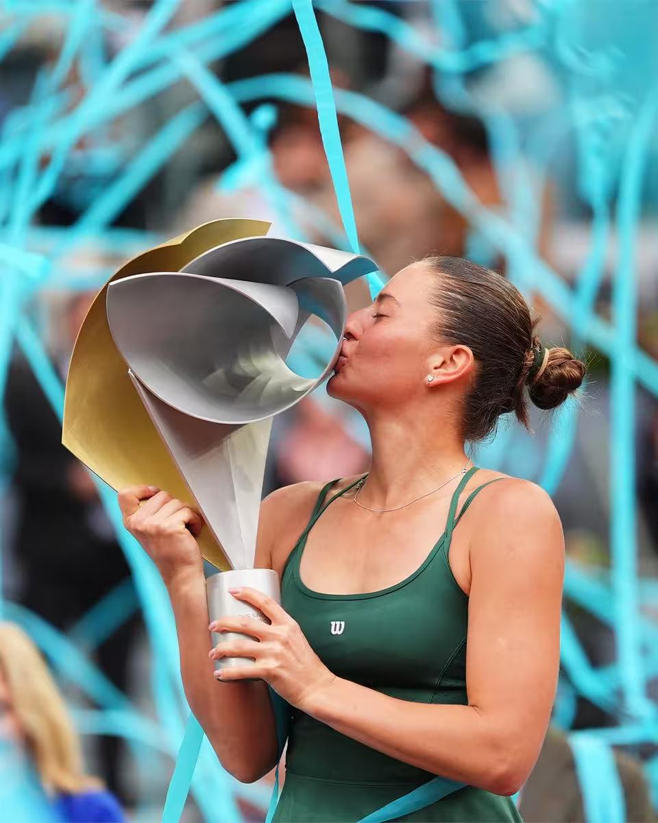 Marta Kostyuk beats Mirra Andreeva to claim WTA 1000 Madrid Open title