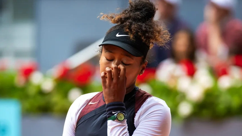 Naomi Osaka stumbles against Liudmila Samsonova in Madrid Open second round