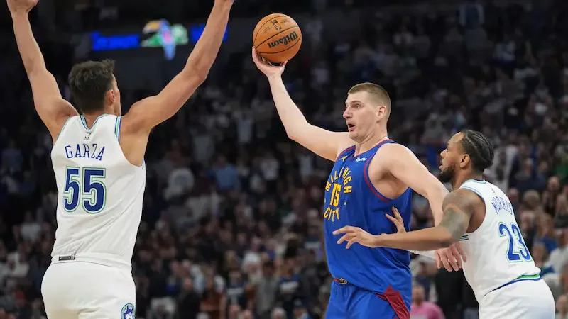 NBA roundup: Jokic leads Nuggets past Timberwolves