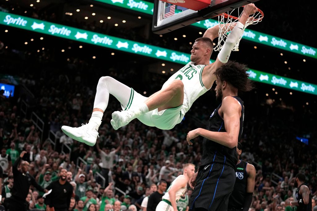 Porzingis and Celtics overpower Mavericks in Game 1 of NBA Finals