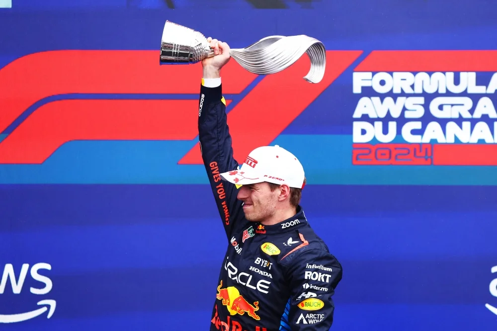 Canadian GP: Verstappen wins for third year in a row with Norris coming in second