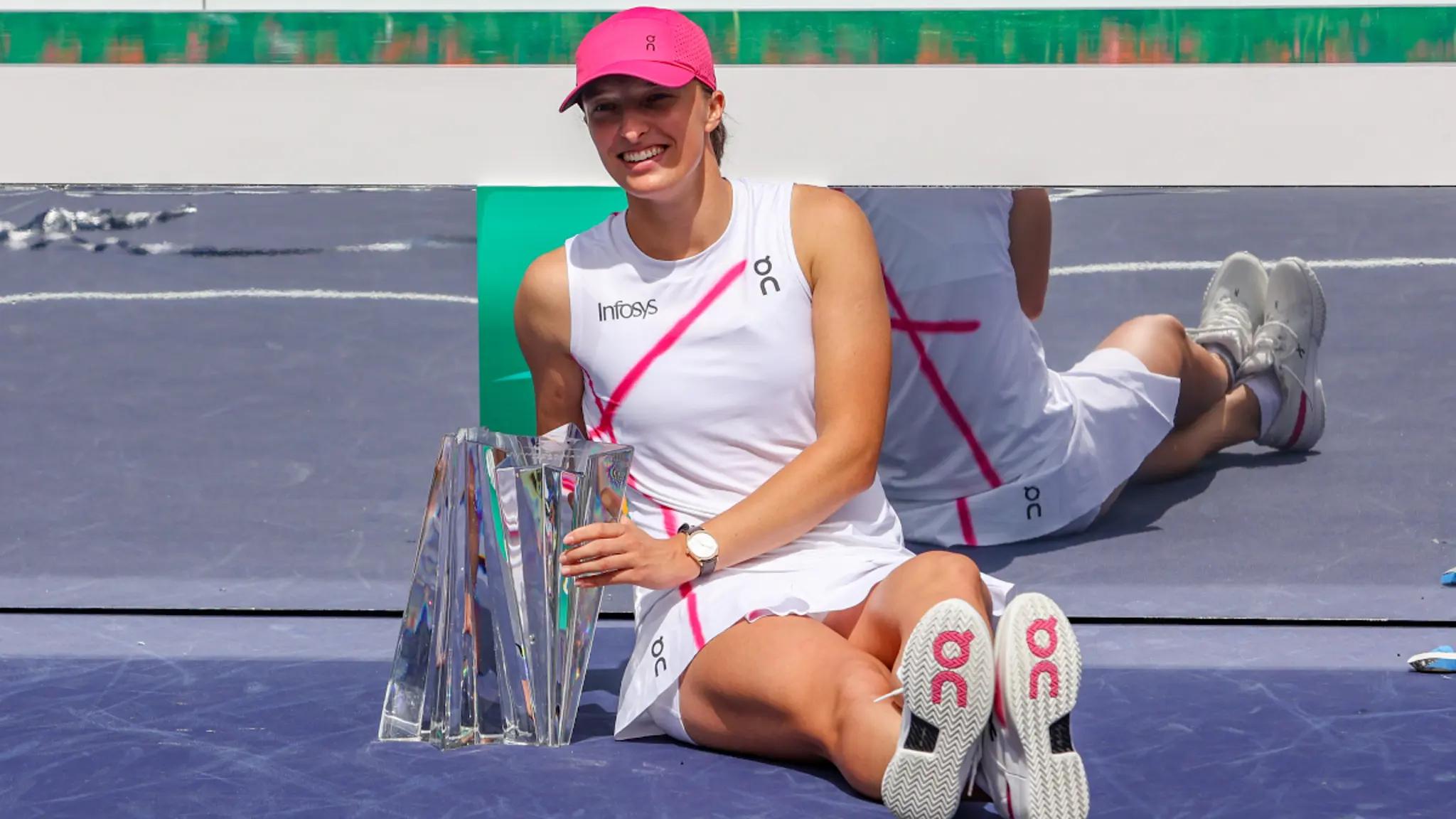 Iga Swiatek beats Maria Sakkari in Indian Wells final as dominance continues