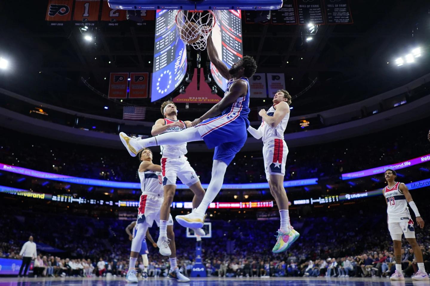 Joel Embiid's 48-Point Explosion Powers 76ers to Fifth Consecutive Win Over Wizards