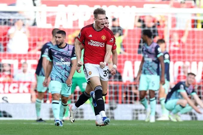 EPL: McTominay's Late Double Saves Man Utd From Brentford Defeat