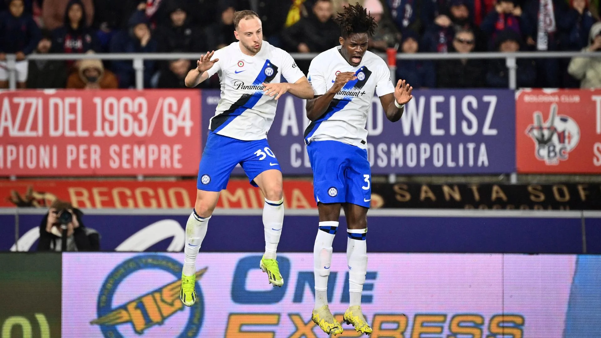 Bologna 0-1 Inter Milan: Bisseck's first-half header earns runaway league leaders narrow win