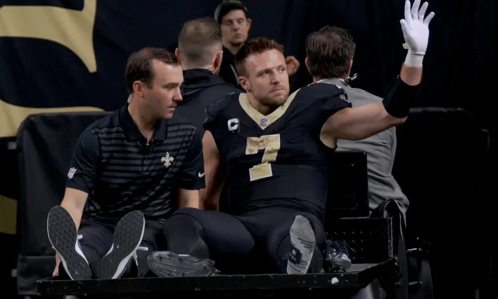 Taysom Hill is out for the season after suffering a torn ACL