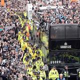 Newcastle United celebrate historic League Cup triumph with massive city parade