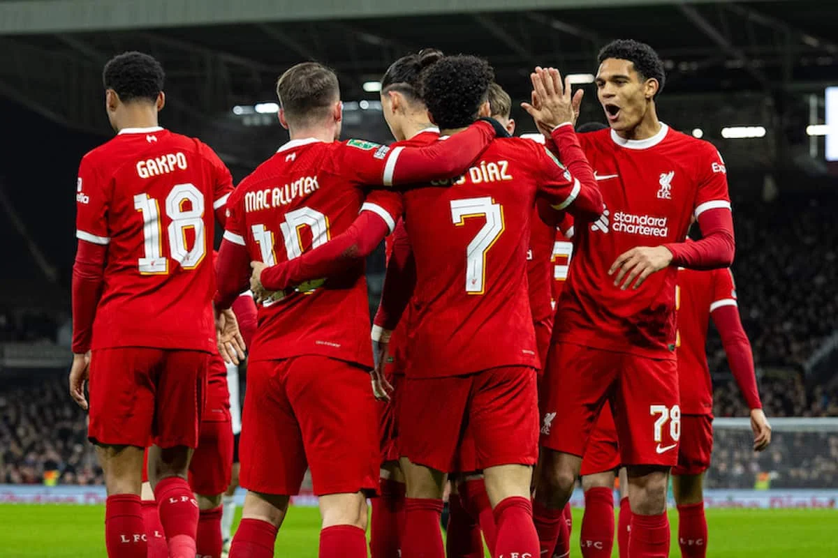 Liverpool stave off Fulham fightback to win on aggregate and advance to League Cup final
