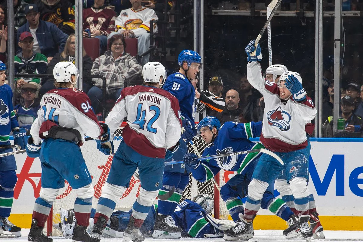 NHL roundup: Colorado Avalanche rally for OT win over Vancouver Canucks