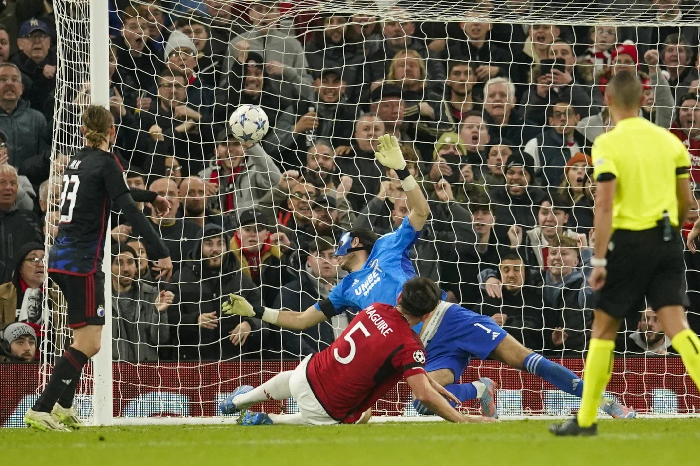 UCL: Maguire scores, Onana saves late penalty as Manchester United earns vital win