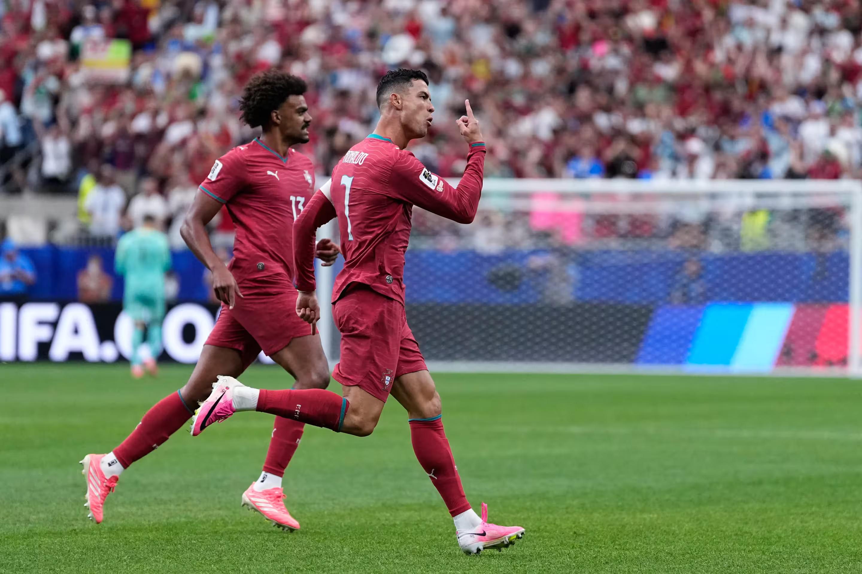 Cristiano Ronaldo becomes first to score in six World Cups