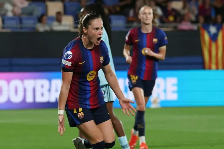 Lyon hammer Servette 8-0 as Barcelona beat Paris FC 5-2