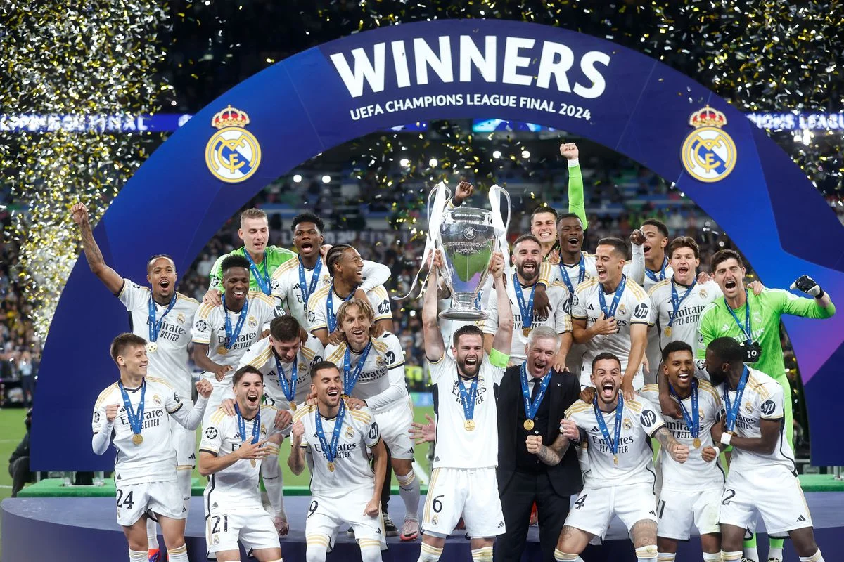 Real Madrid defeat Borussia Dortmund 2-0 to lift record-extending 15th Champions League