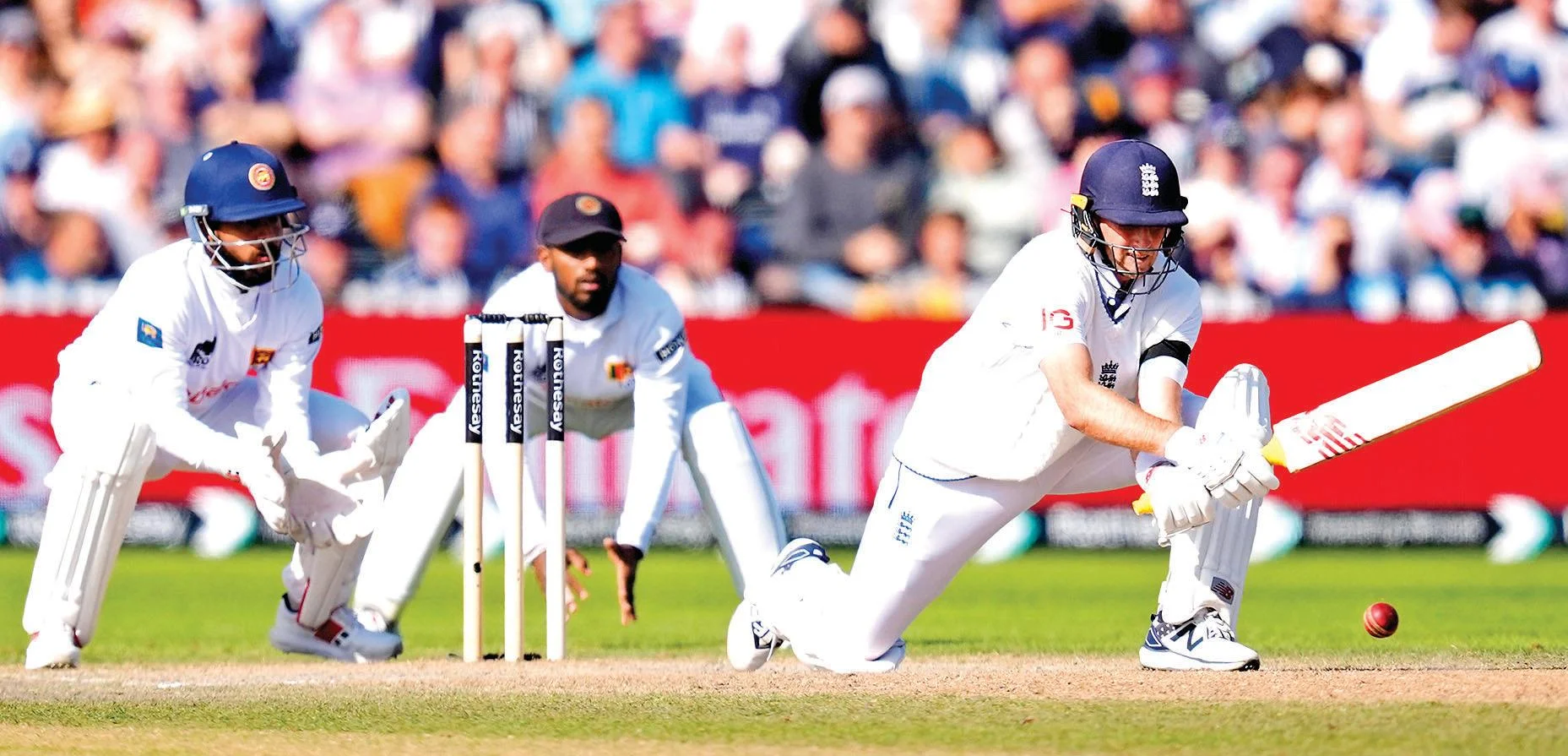 Joe Root steers England to five-wicket win over Sri Lanka in first test
