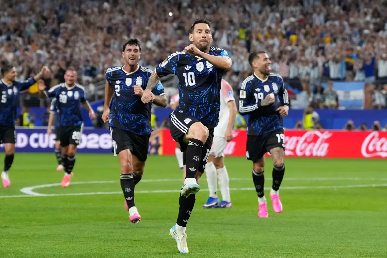 Argentina 3-1 Jordan: Lionel Messi sets new World Cup record