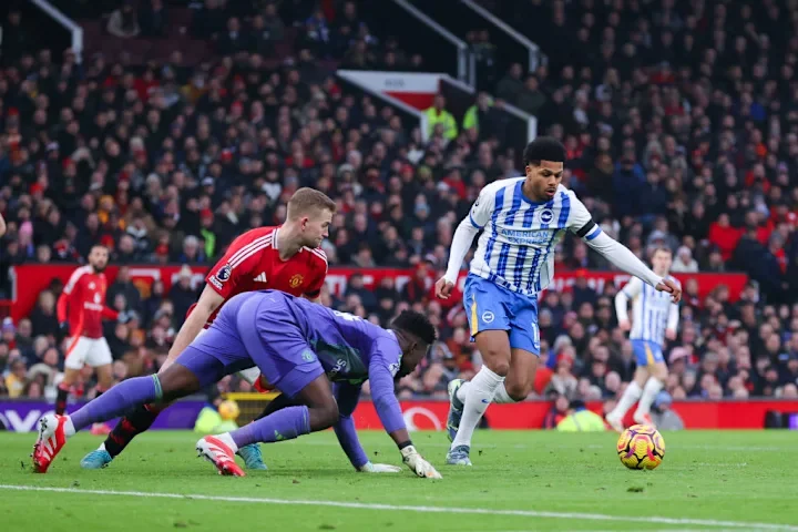 Manchester United 1-3 Brighton: Red Devils fall to Seagulls as Onana''s error proves costly