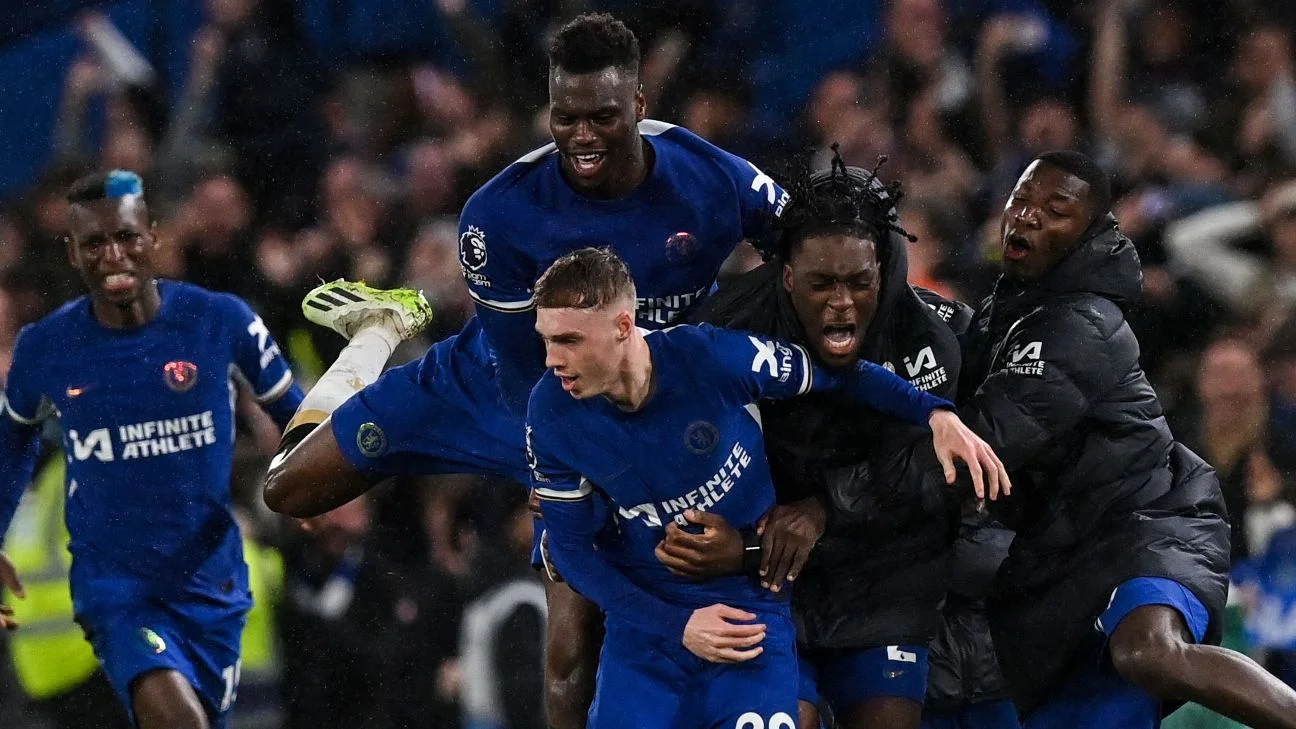 Chelsea 4-3 Manchester United: Hat-trick hero Palmer scores twice in stoppage time as Blues stun Red Devils in epic seven-goal thriller