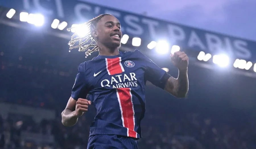 PSG Star Bradley Barcola Wins UNFP Maiden Award Previously Claimed 11 Times by Real Madrid’s Mbappé