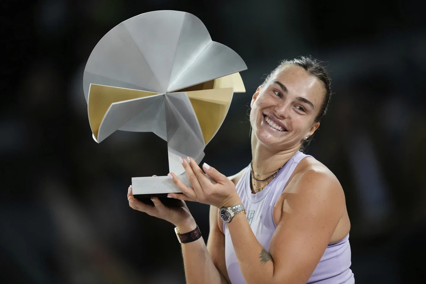 Sabalenka outpowers Gauff to win third Madrid Open Title in straight sets