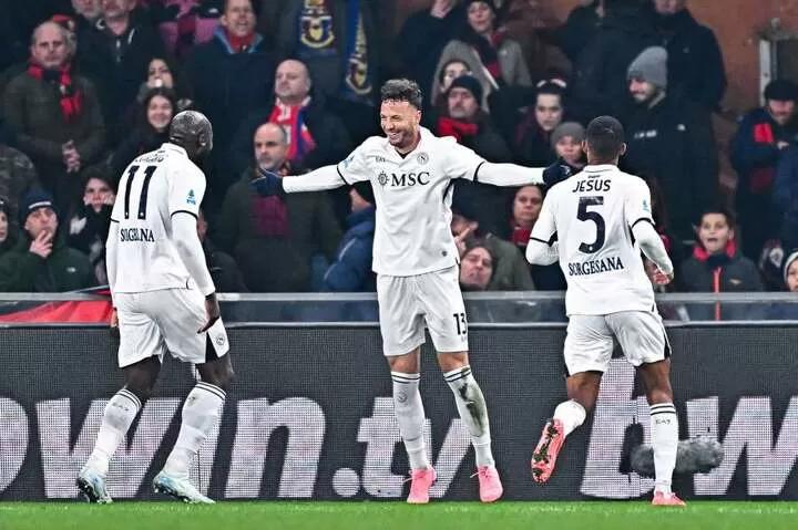 Genoa 1-2 Napoli: Meret the hero as Partenopei reclaim top spot after hard-fought win over hosts