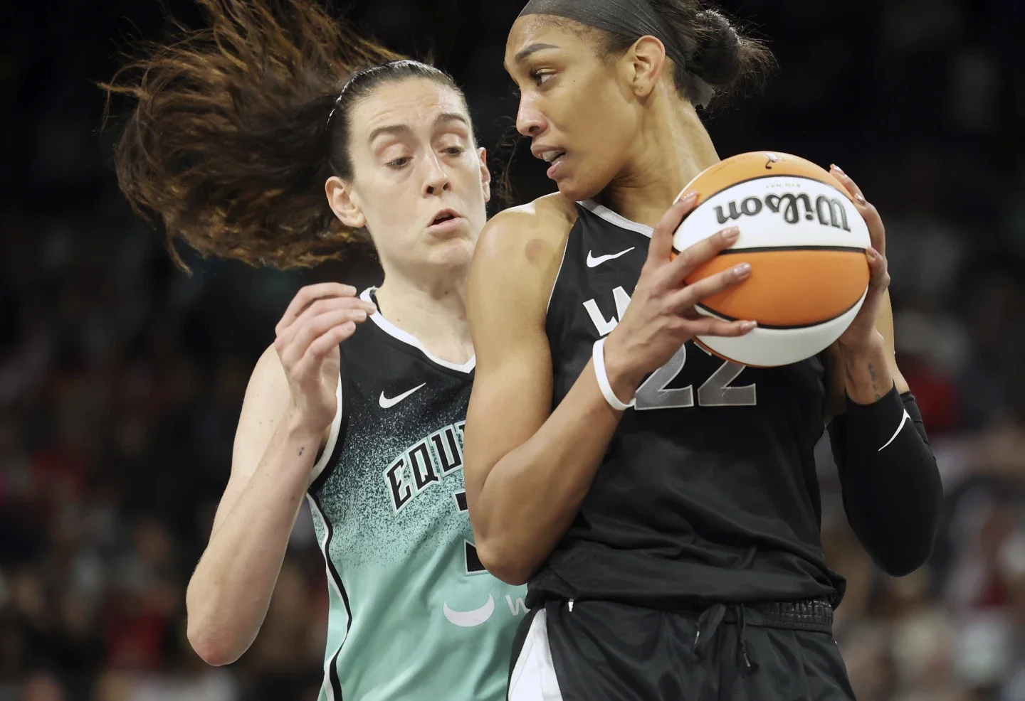Aces stay alive with a 95-81 win over the Liberty, avoiding elimination.