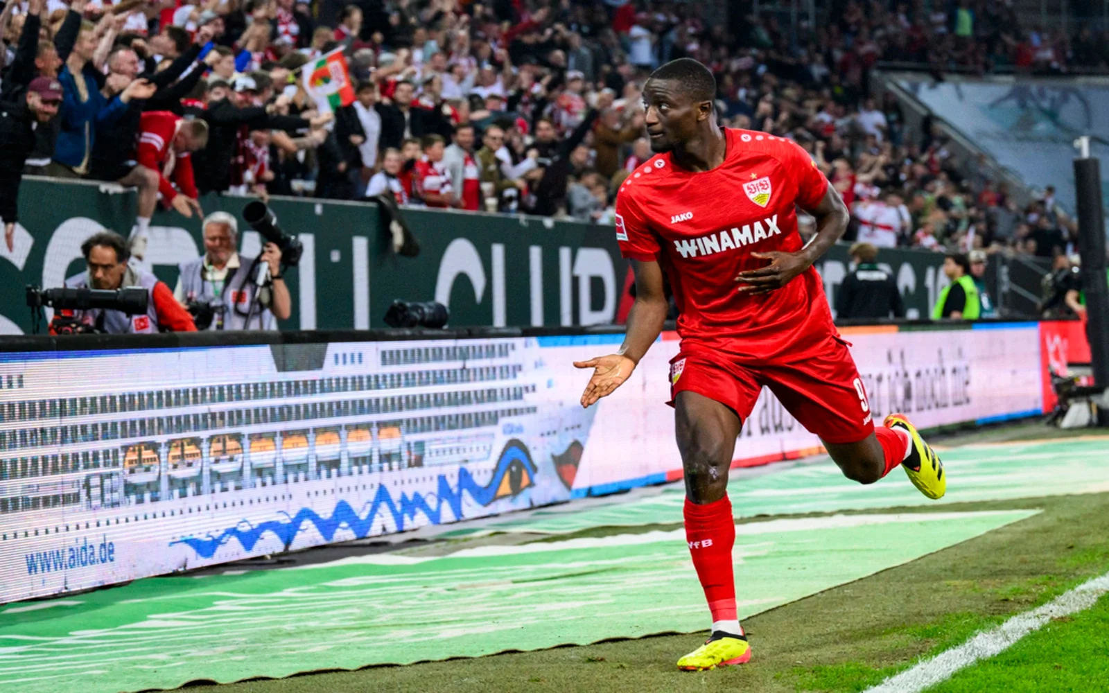 Augsburg 0-1 VfB Stuttgart: Guirassy's second-half strike earns visitors narrow win and provisional second place