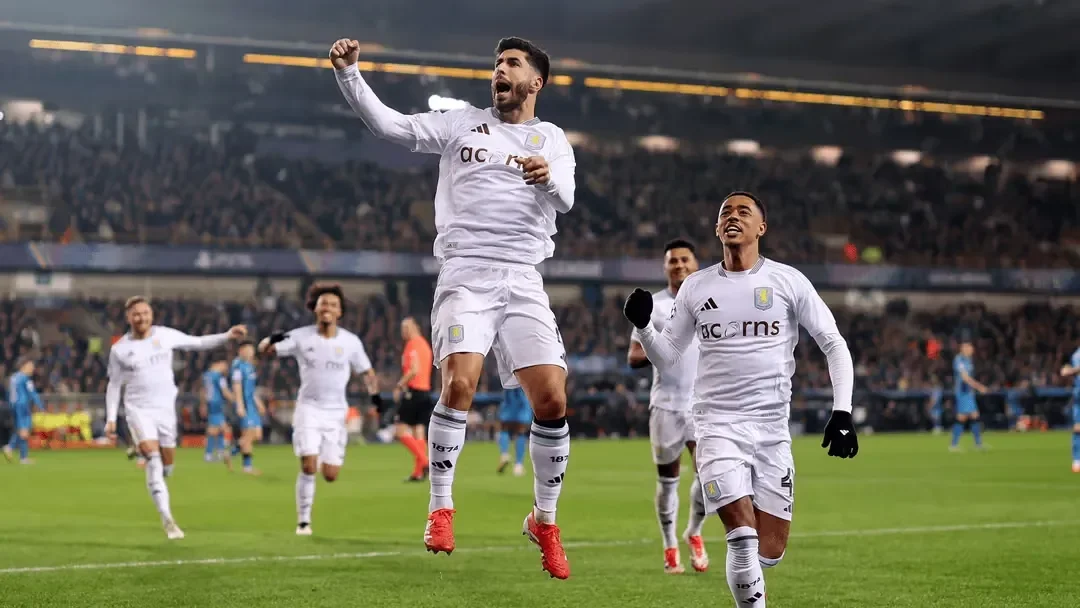 Club Brugge 1-3 Aston Villa: Late penalty seals win for Villans in Champions League last-16 first leg