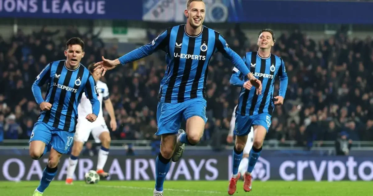 Club Brugge 2-1 Atalanta: Nillson scores controversial penalty in injury time to hand hosts slender first-leg lead
