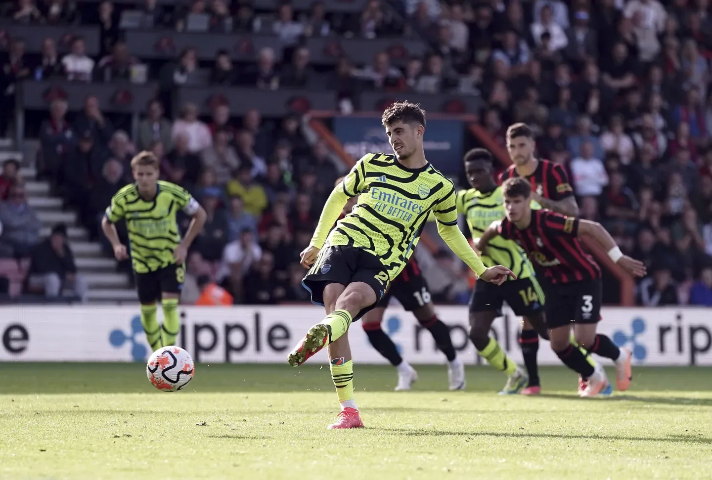 Havertz Scores First Goal for Arsenal in 4-0 Victory Against Bournemouth
