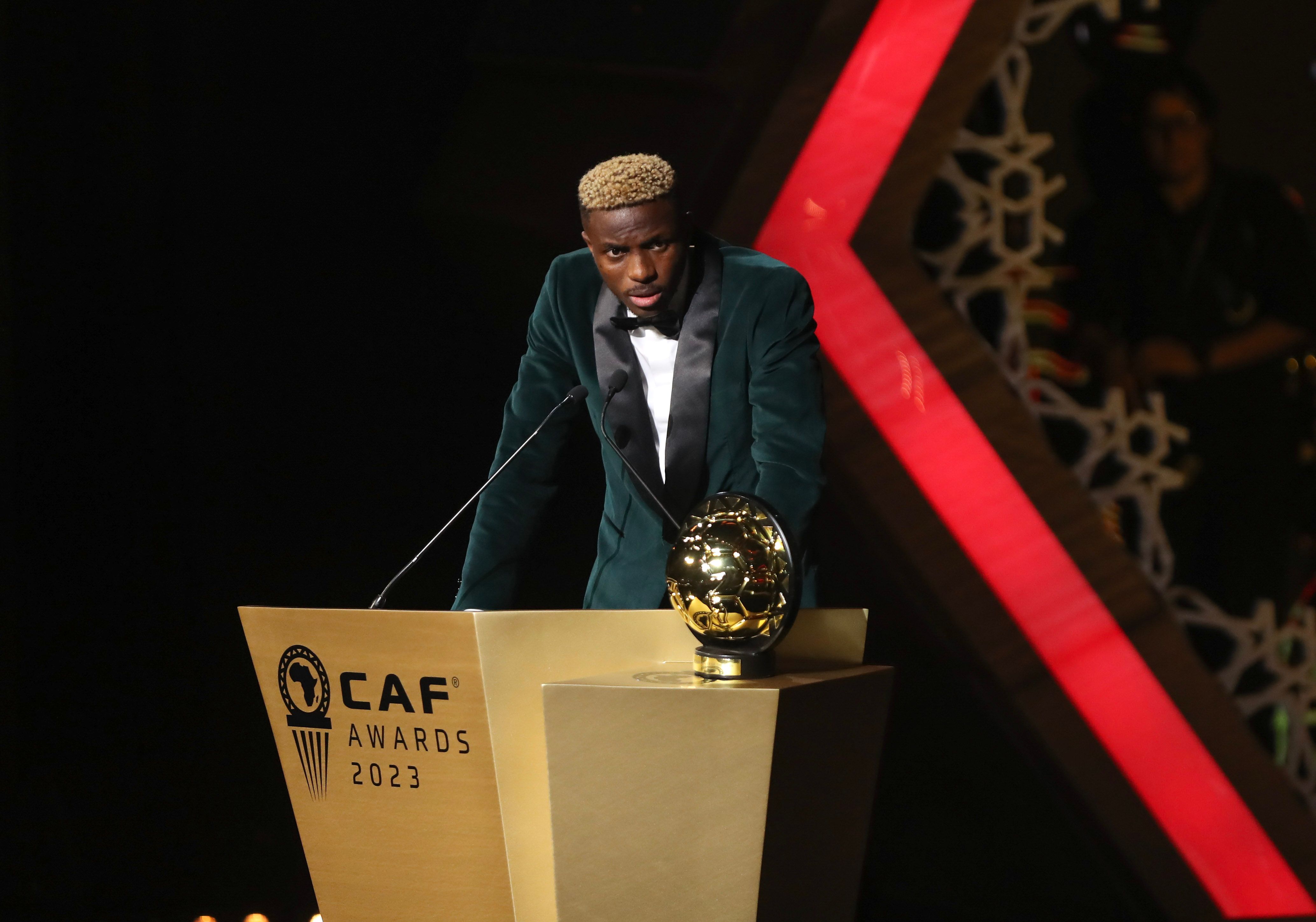 Victor Osimhen Wins 2023 CAF Footballer Of The Year Award