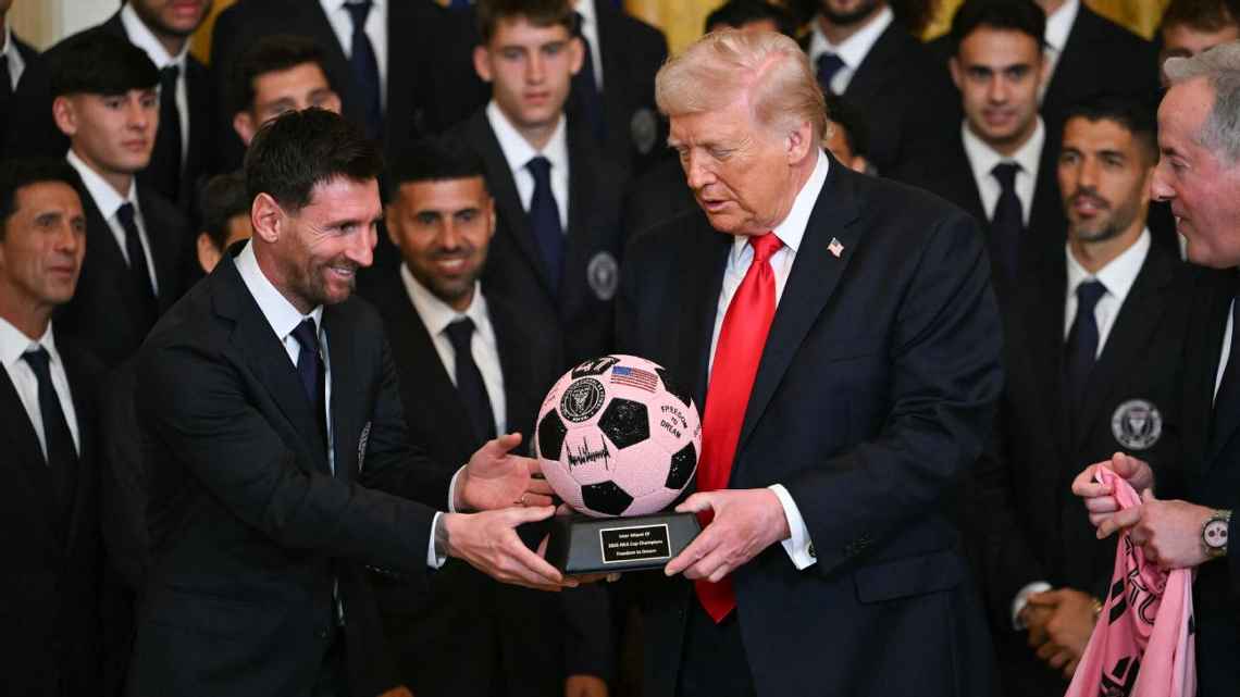 Lionel Messi and Inter Miami honored at White House after historic MLS Cup win