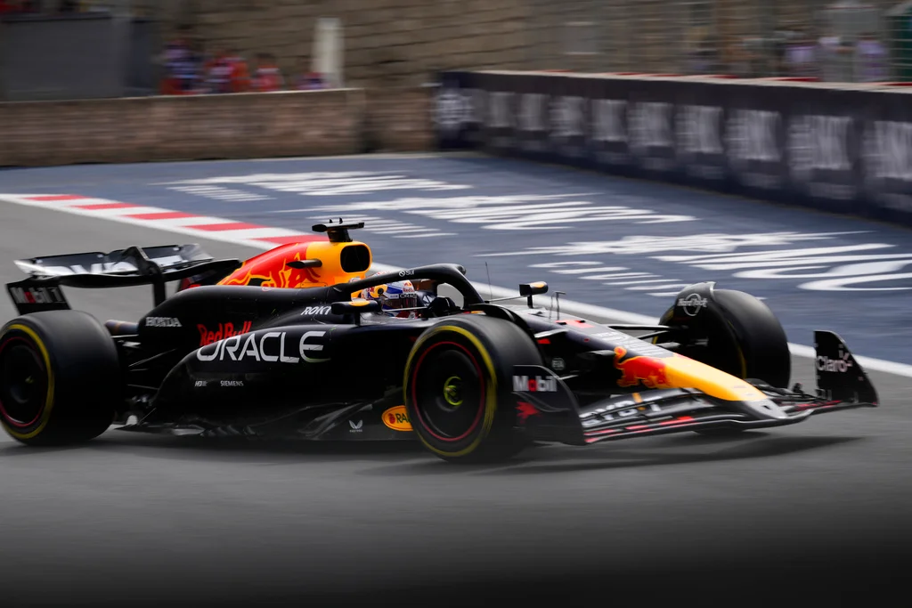 Max Verstappen fastest in Baku during first practice as Charles Leclerc crashes