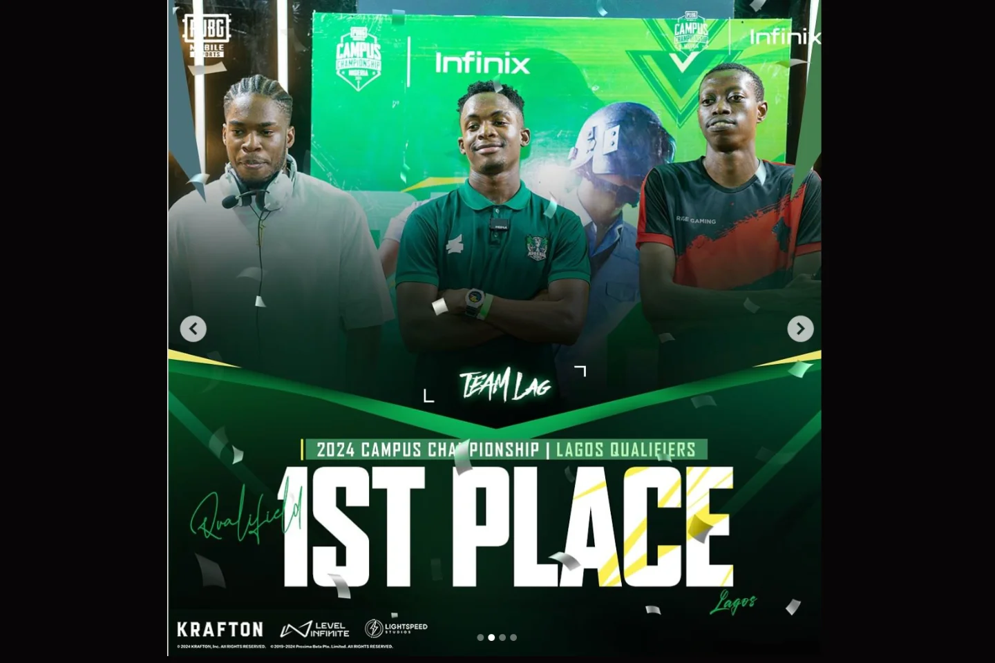 Team Lag wins 2024 PUBG Mobile Campus Championship Nigeria Finals