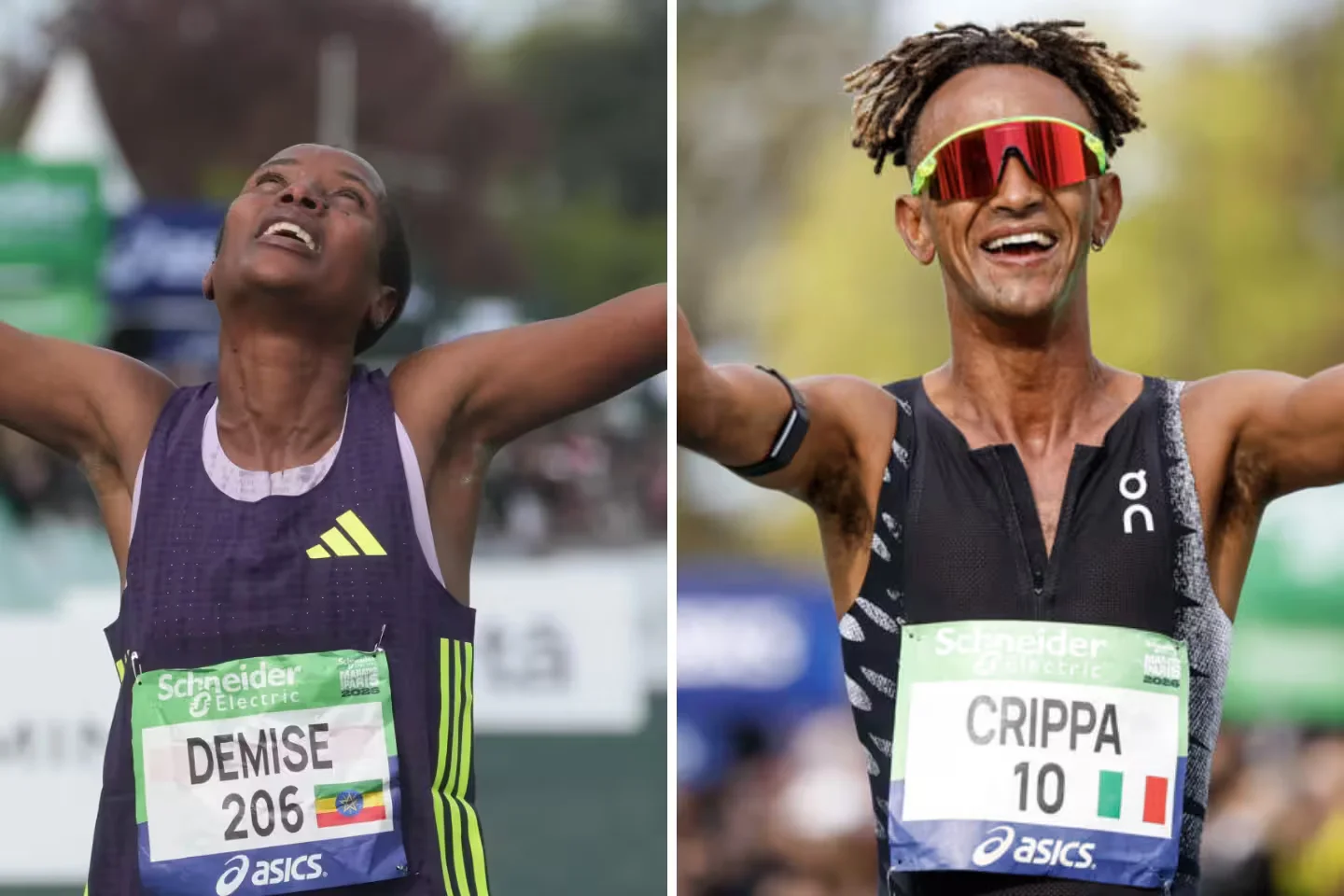 Shure Demise sets Paris Marathon record, Yemaneberhan Crippa wins men’s race