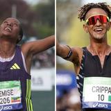 Shure Demise sets Paris Marathon record, Yemaneberhan Crippa wins men’s race