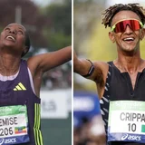 Shure Demise sets Paris Marathon record, Yemaneberhan Crippa wins men’s race