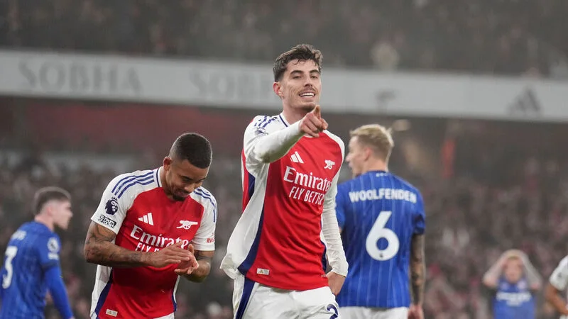 Arsenal 1-0 Ipswich Town: Havertz on target as Gunners defeat Tractor Boys to close in on league leaders