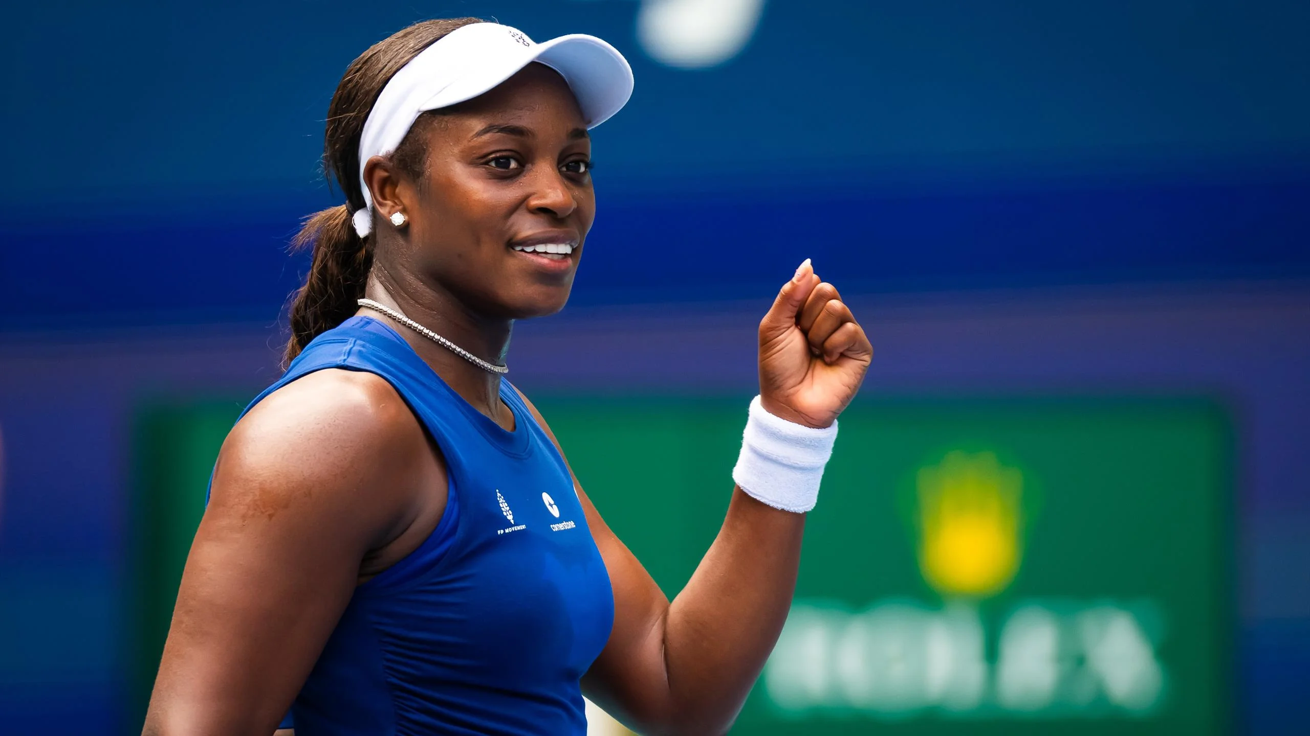 Stephens rolls into Miami Open second round after beating Kerber