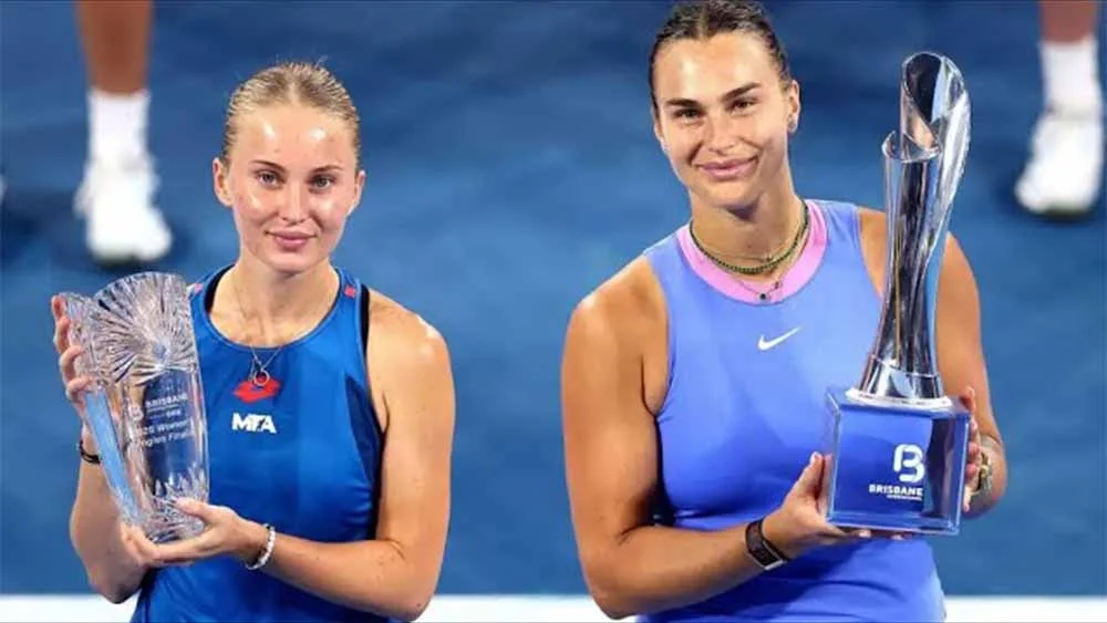 Sabalenka comes from behind to defeat Kudermetova and win Brisbane title