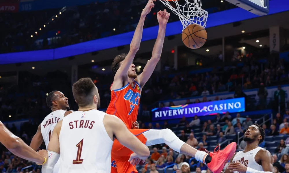 Oklahoma City Thunder record a resounding 128-120 victory over Cleveland Cavaliers