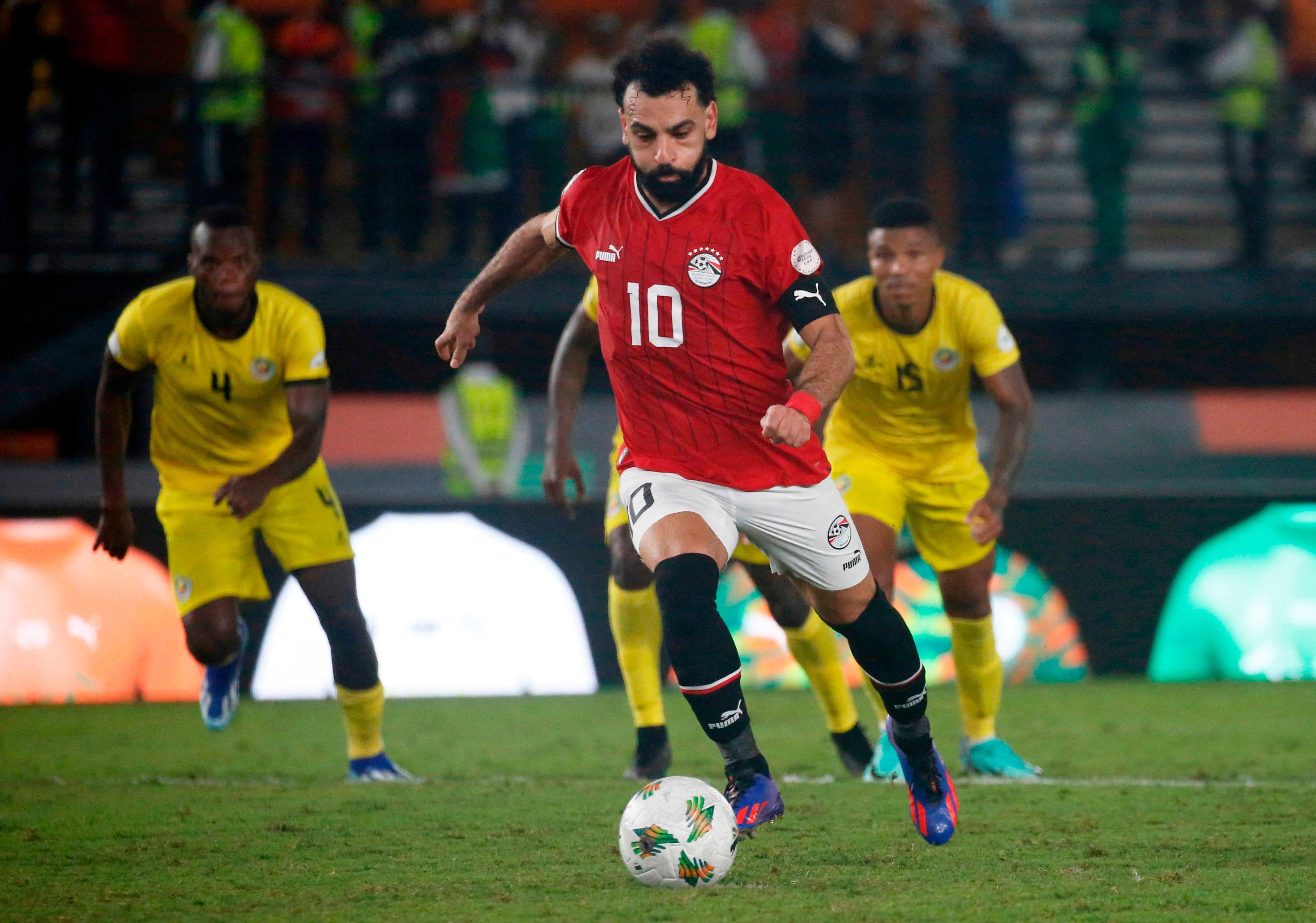 Egypt 2-2 Mozambique: Salah's late penalty rescues point for Egypt