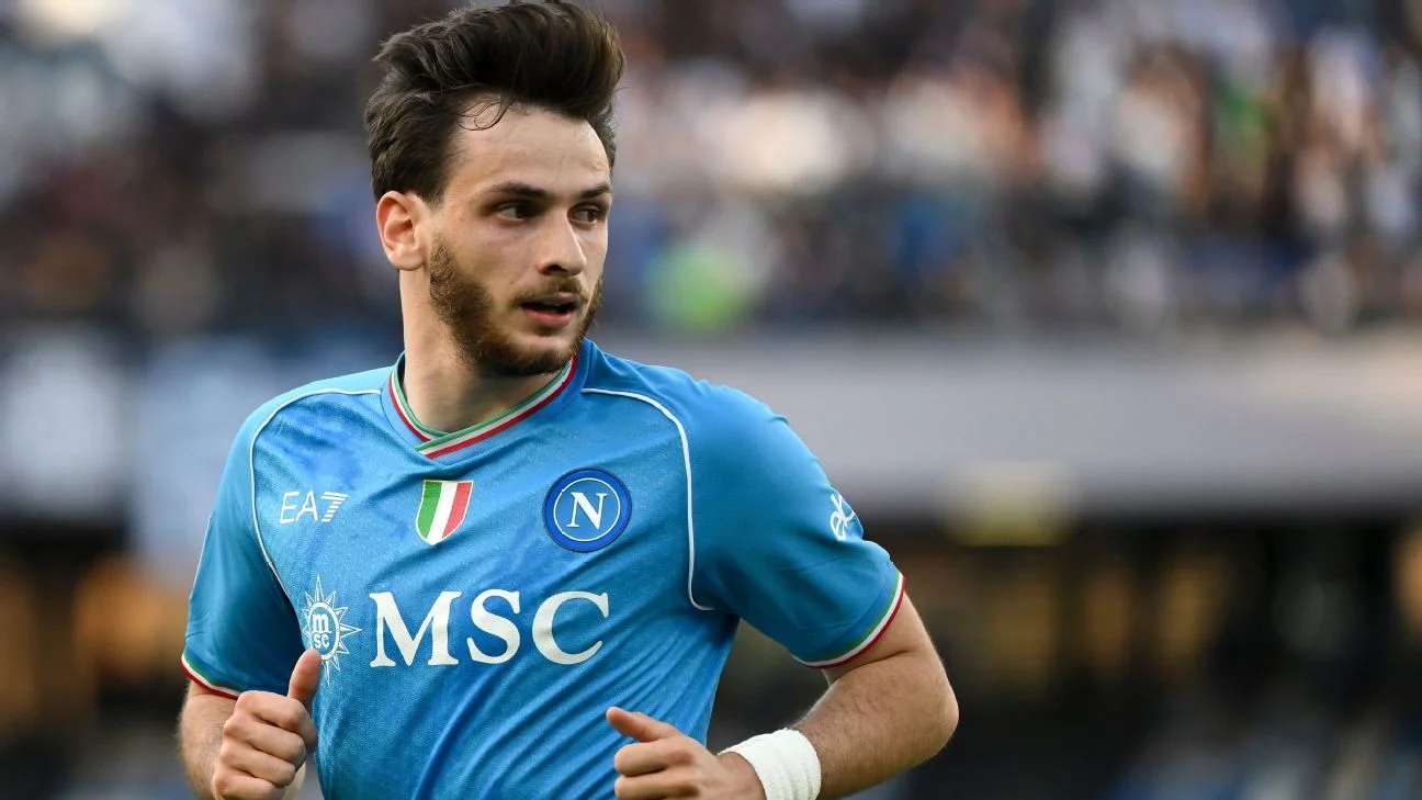 Khvicha Kvaratskhelia bids farewell to Napoli as PSG transfer looms